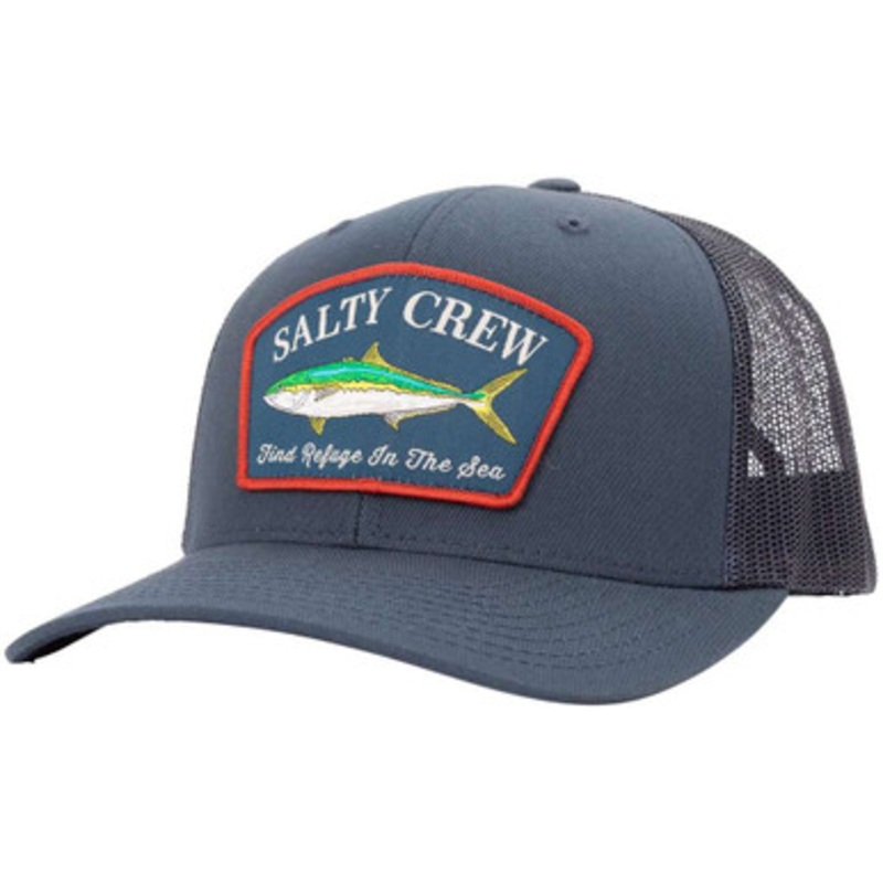 Salty Crew Mossback Retro Trucker Hat – Navy