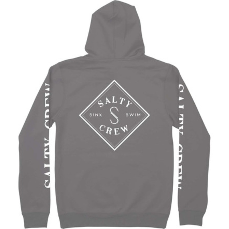 Salty Crew Tippet Tech Fleece Hoodie – Charcoal Heather – X-Large