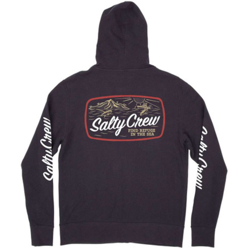 Salty Crew Tuna Isle Zip Fleece Hoodie – Navy – 2X-Large