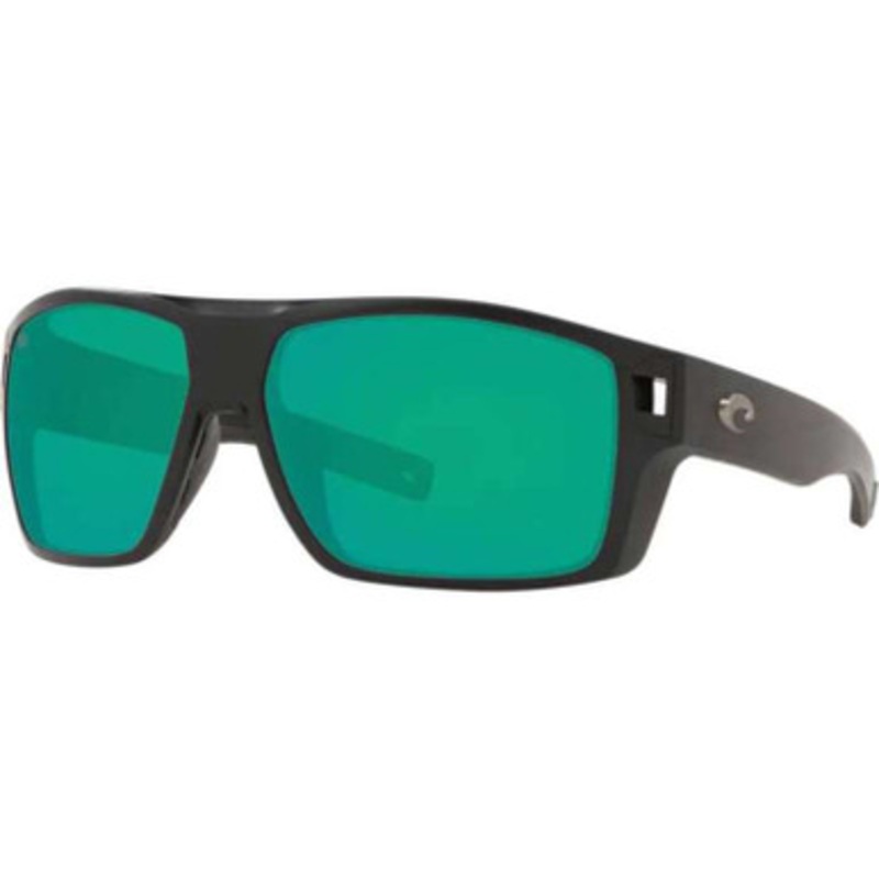 Costa Diego Sunglasses – Matte Black/Green Mirror 580G
