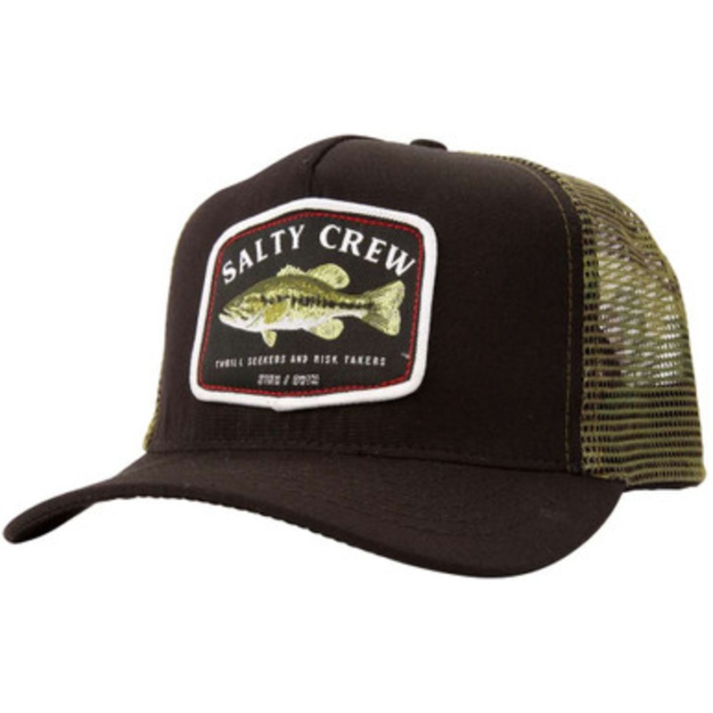 Salty Crew Bigmouth Retro Trucker Hat – Black/Camo