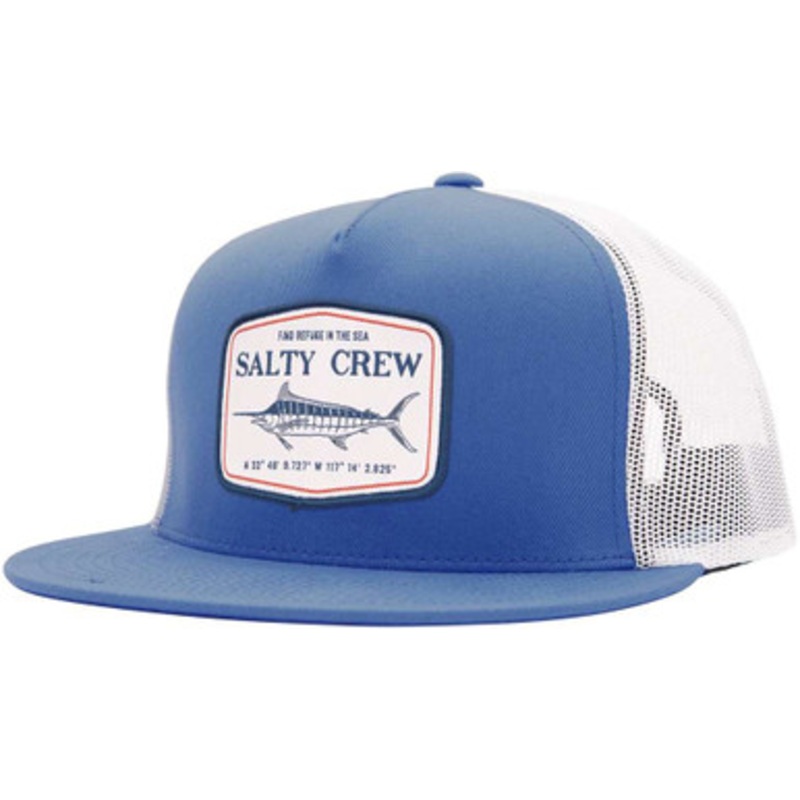 Salty Crew Stealth Trucker Hat – Royal/White