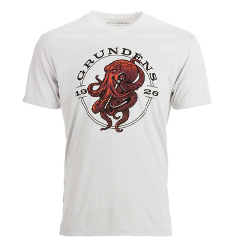 Grundens Tech Tee Short Sleeve Shirt – Kraken Print – X-Large