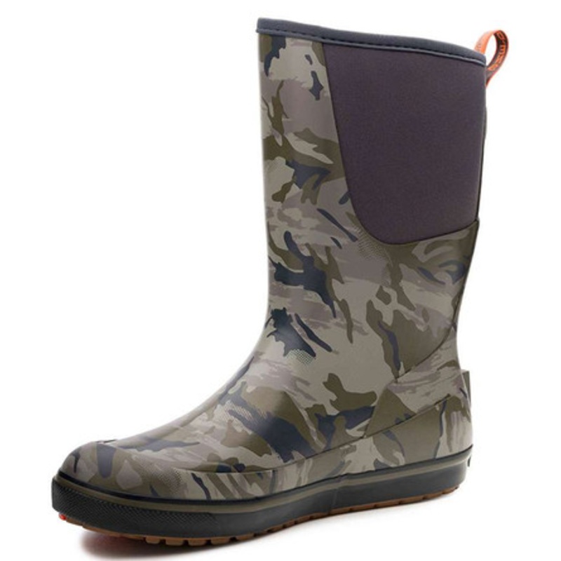 Grundens 12in Deck Boot – Refraction Camo Stone – 10