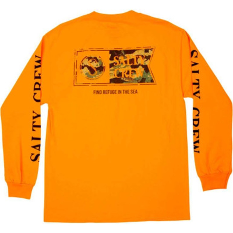 Salty Crew Alpha Decoy Long Sleeve T-Shirt – Orange – 2X-Large