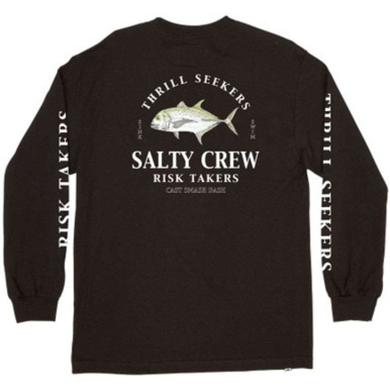 Salty Crew GT Long Sleeve T-Shirt – Black – X-Large