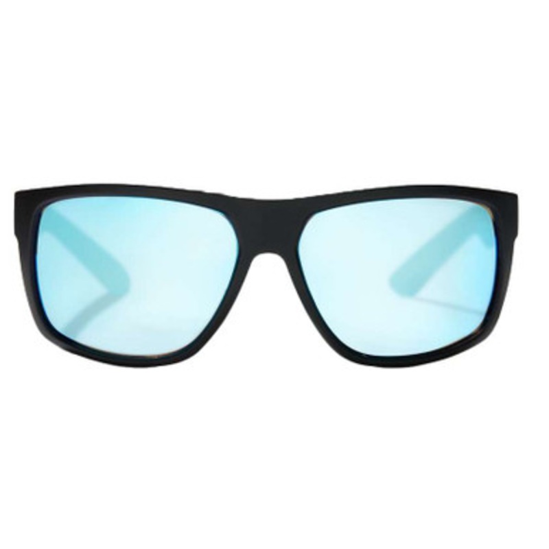 Bajio Boneville Sunglasses – Matte Black Frame/Blue Glass Lens