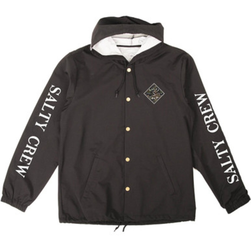 Salty Crew Tippet Decoy Snap Jacket – Black – X-Large