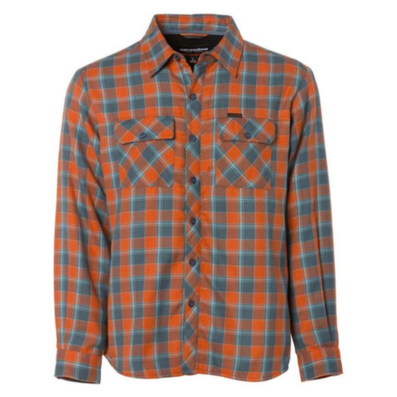 Grundens Kodiak Insulated Long Sleeve Shirt – Clay Plaid – 2X-Large