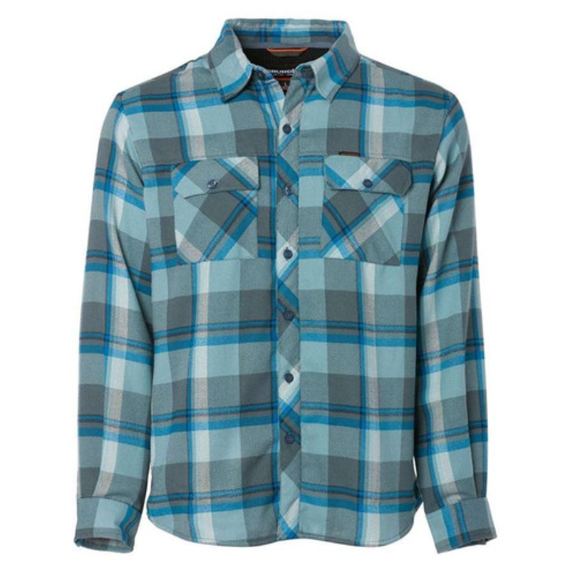 Grundens Kodiak Insulated Long Sleeve Shirt – Dark Slate Plaid – X-Large