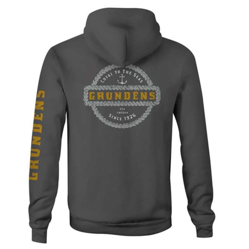Grundens Rope Knot Hoodie – Iron Grey – X-Large