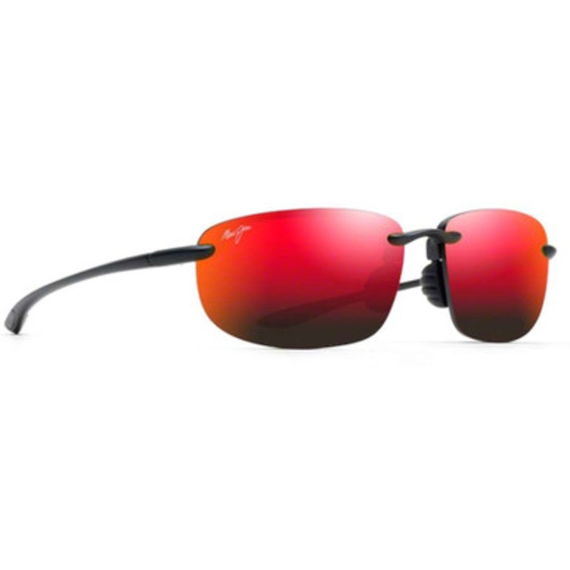 Maui Jim Ho’okipa Asian Fit Sunglasses – Black Matte Frame/Hawaii Lava Lens