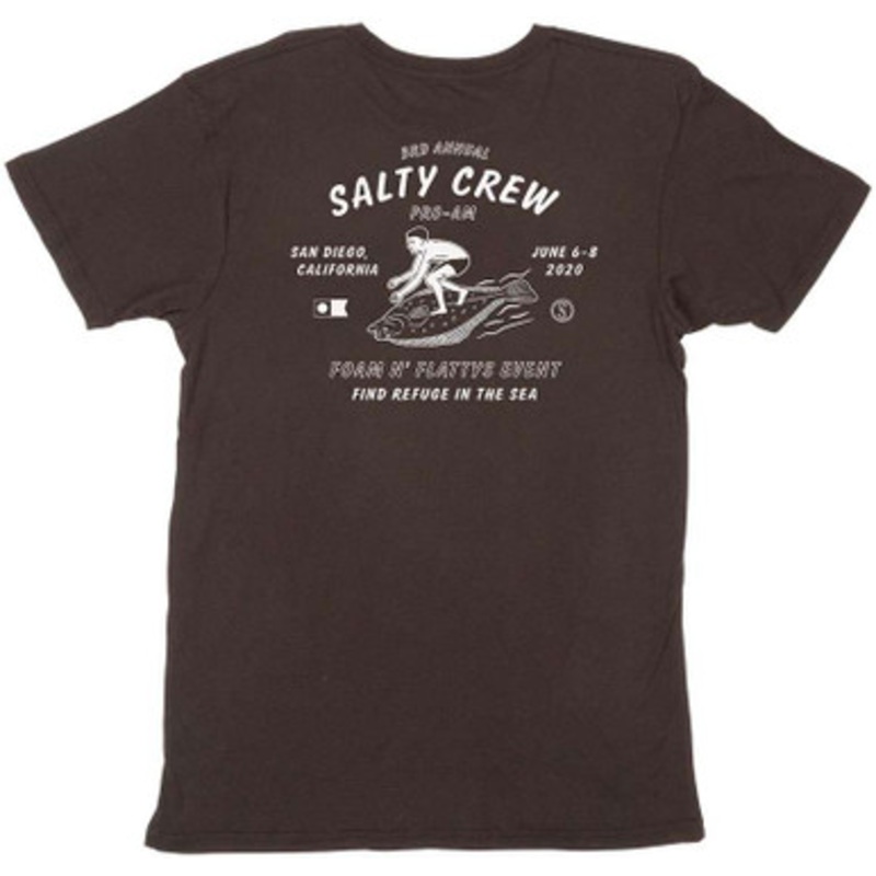 Salty Crew Foam N’ Flatty Short Sleeve T-Shirt – Black – X-Large