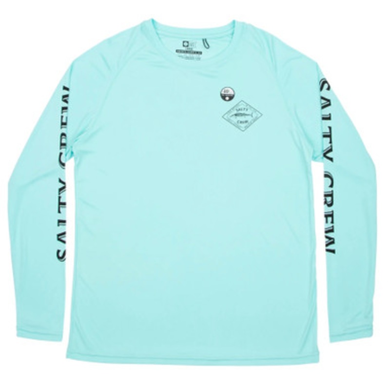 Salty Crew Hotwire Pinnacle Raglan Shirt – Aqua – 2X-Large