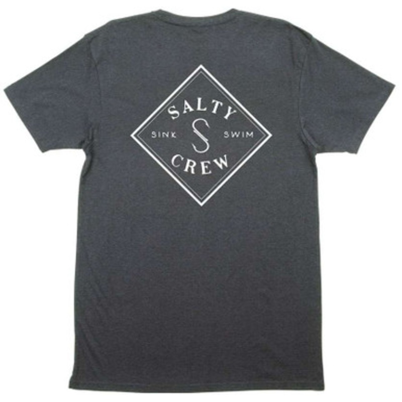Salty Crew Tippet Short Sleeve T-Shirt – Charcoal Heather – L