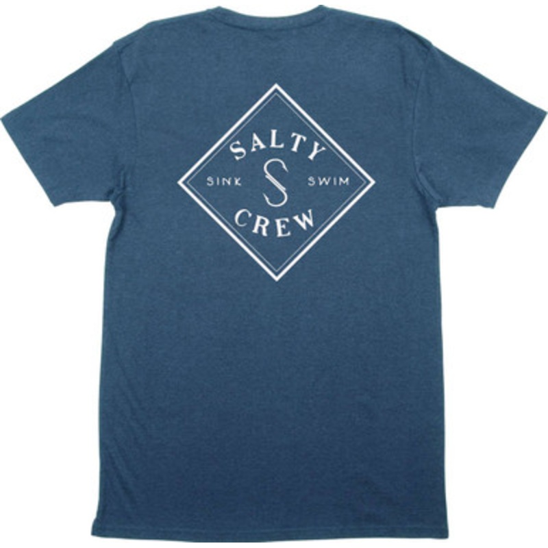Salty Crew Tippet Short Sleeve T-Shirt – Light Blue Heather – L