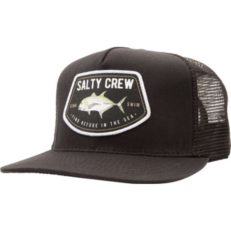 Salty Crew GT Trucker Hat – Black