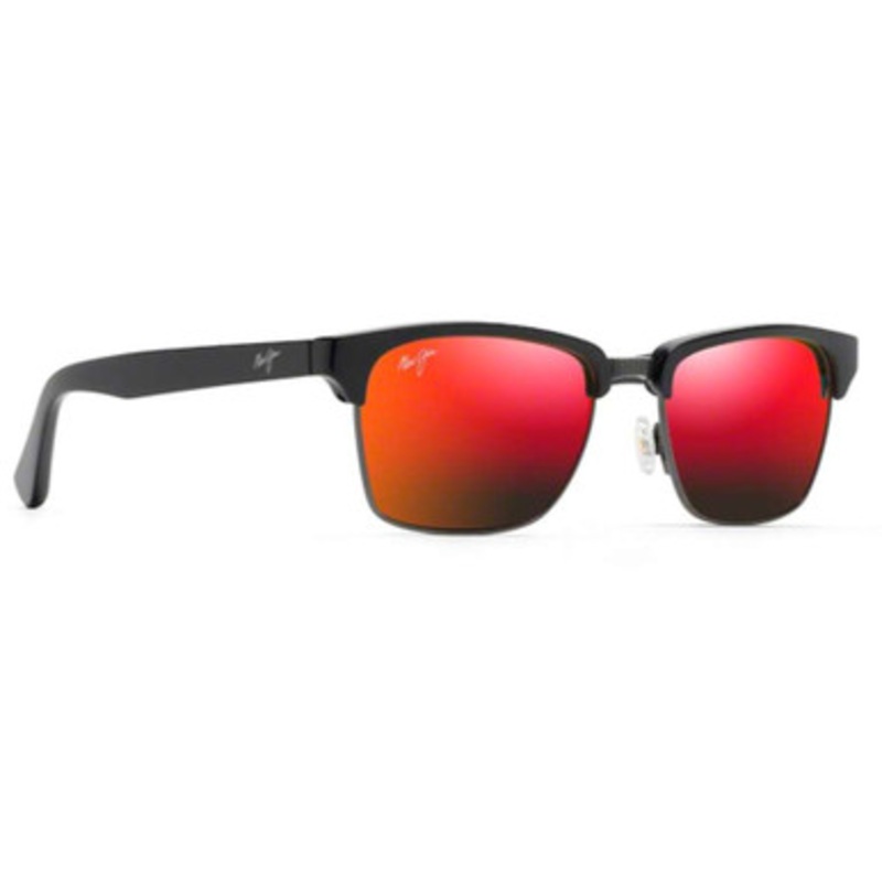 Maui Jim Kawika Sunglasses – Black Gloss/Hawaii Lava