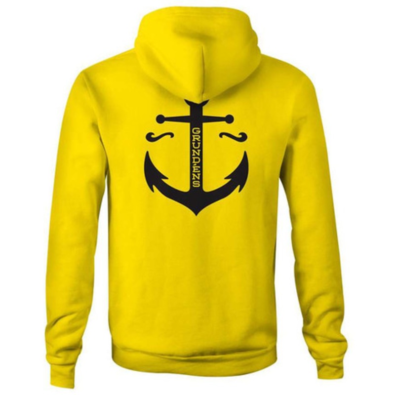 Grundens Displacement DWR Hoodie – Hi-Vis Yellow – 4X-Large