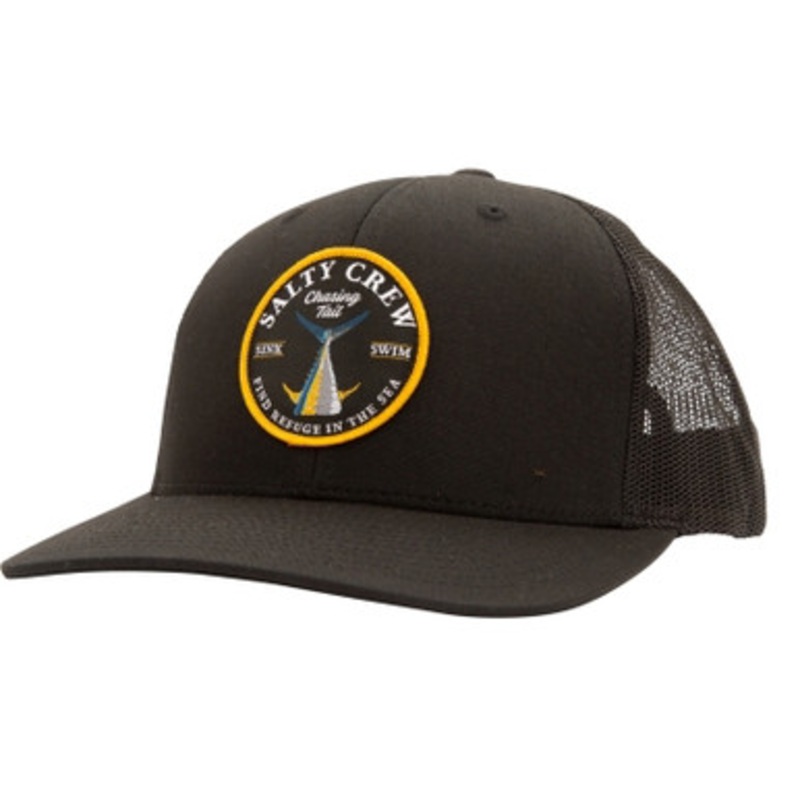 Salty Crew Bottom Dweller Retro Trucker Hat – Black