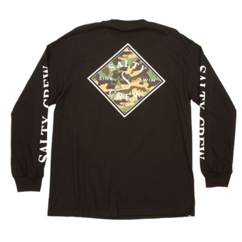 Salty Crew Latitude Long Sleeve T-Shirts – Black – L