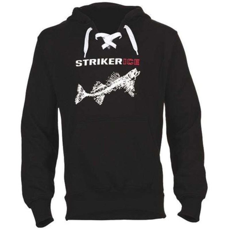 Striker Logo Hoodie – Black – Large