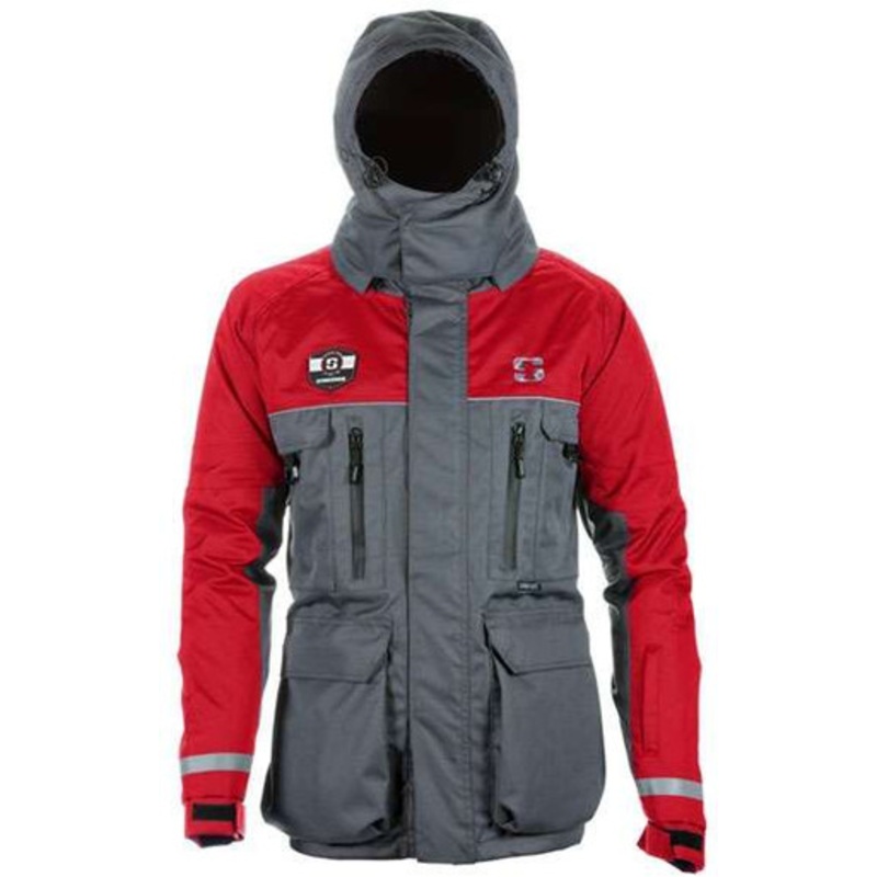 Striker HardWater Jacket – Gray/Red – Medium