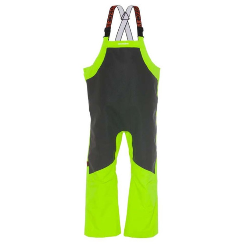 Grundens Ironclad Bib – Hi-Vis Yellow/Grey – X-Large
