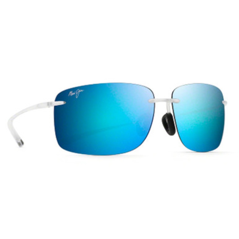 Maui Jim Hema Sunglasses – Matte Crystal Frame/Blue Hawaii