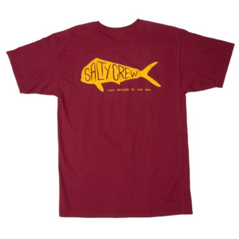 Salty Crew Sargasso Short Sleeve T-Shirt – Burgundy – 2XL