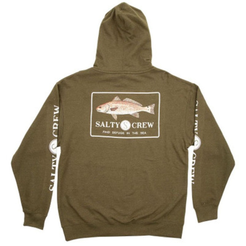 Salty Crew Spot Tail Fleece – Army Heather – L