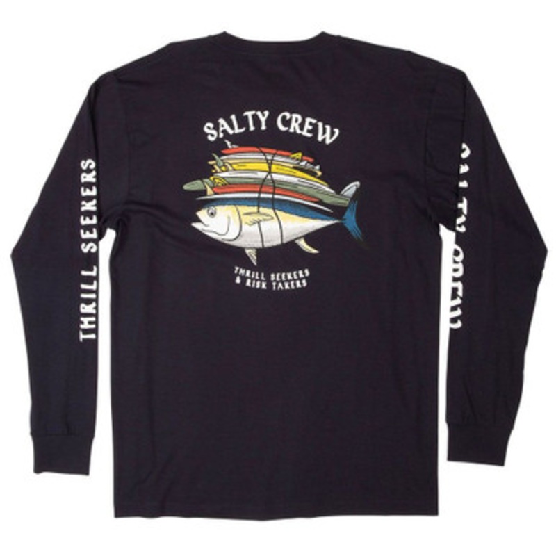 Salty Crew Voyager Long Sleeve Shirt – Navy – XL