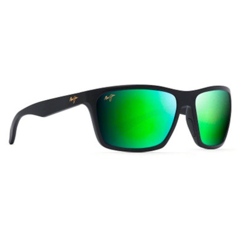 Maui Jim Makoa Sunglasses – Matte Black Frame/MAUIGreen Lens