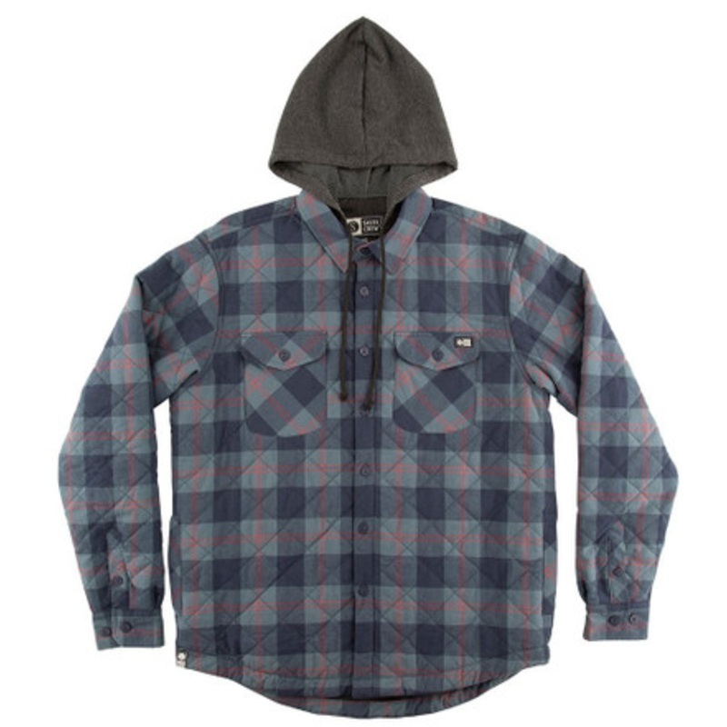 Salty Crew Dock Flannel Jacket – Blue – XL