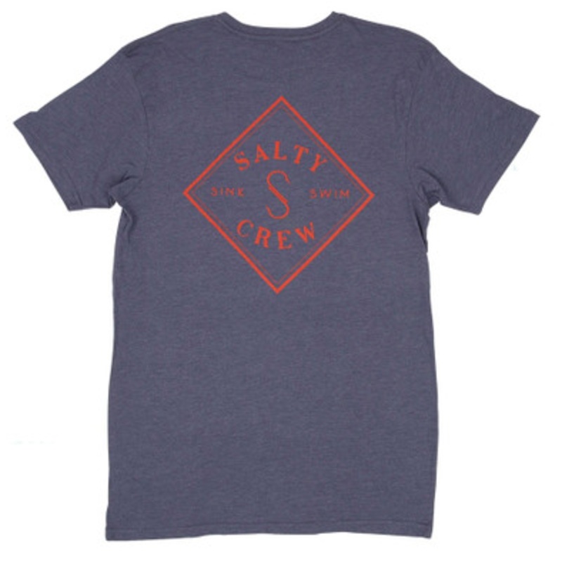 Salty Crew Tippet Short Sleeve T-Shirt – Navy Heather – M