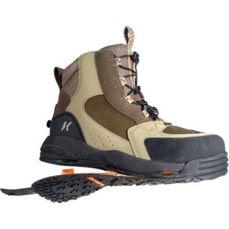 Korkers FB3310 Redside Boot with Kling-On and Felt Soles – Size 08