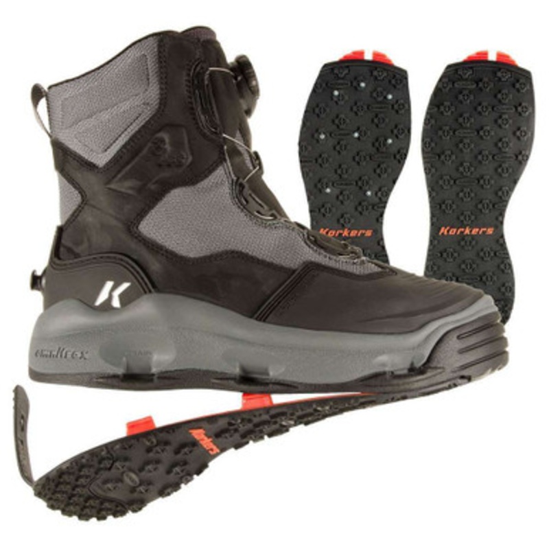 Korkers FB4720 Darkhorse Wading Boot w/ Studded Kling-On Soles – 11