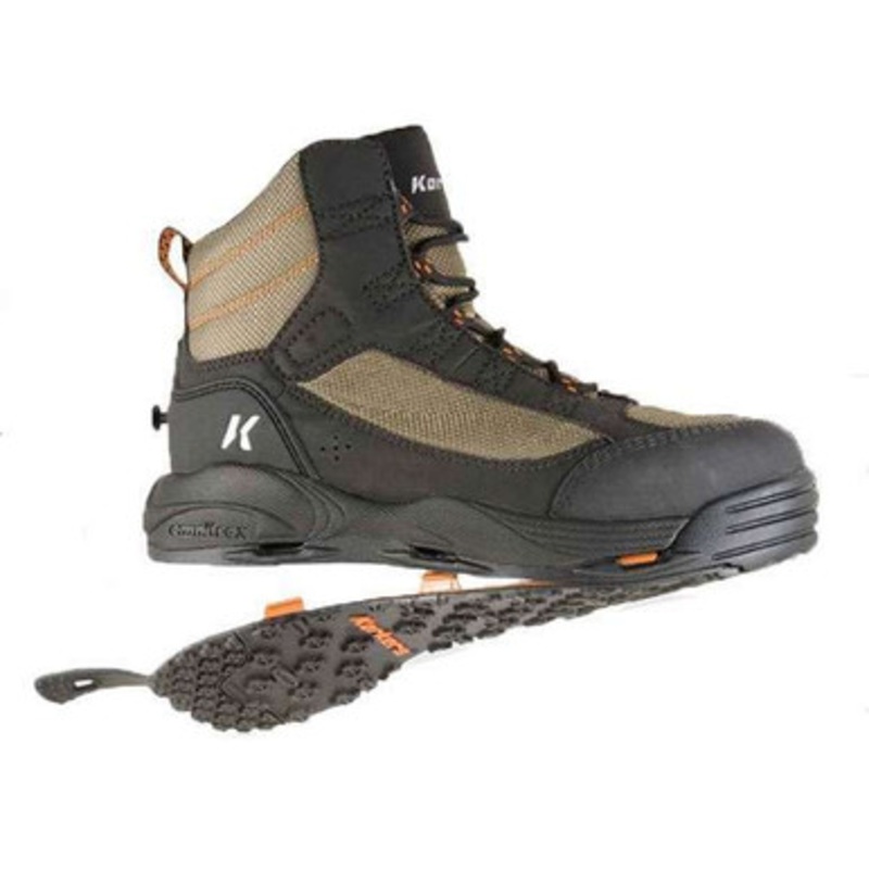 Korkers Greenback Fishing Wading Boot – Kling-On/Studded Kling-On Soles – 13