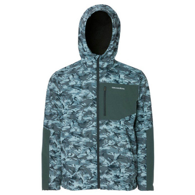Grundens Bulkhead Tech Fleece Jacket – Camo Dark Slate – S