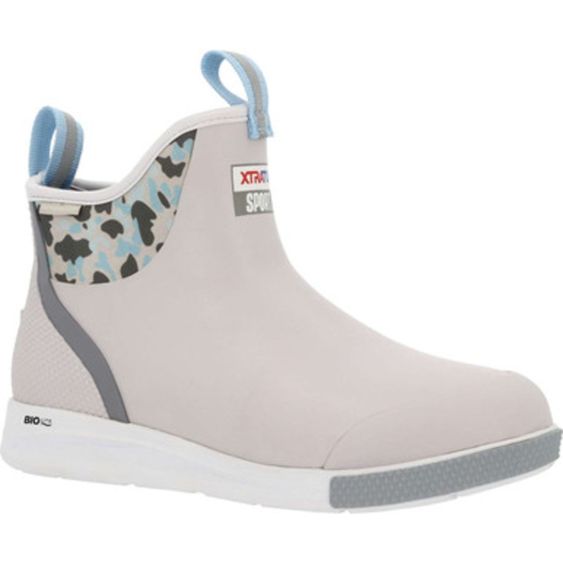 Xtratuf Men’s Ankle Deck Sport Boot – Duck Camo Gray – 10
