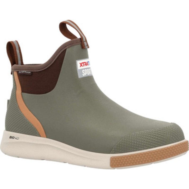 Xtratuf Men’s Ankle Deck Sport Boot – Olive – 8