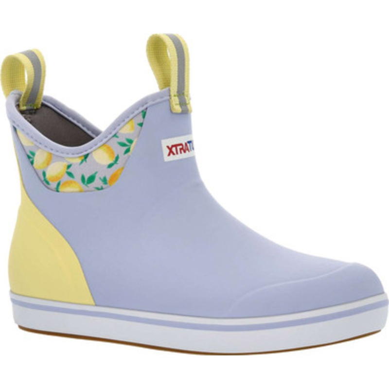 Xtratuf Women’s Ankle Deck Boot – Periwinkle Lemon – 5