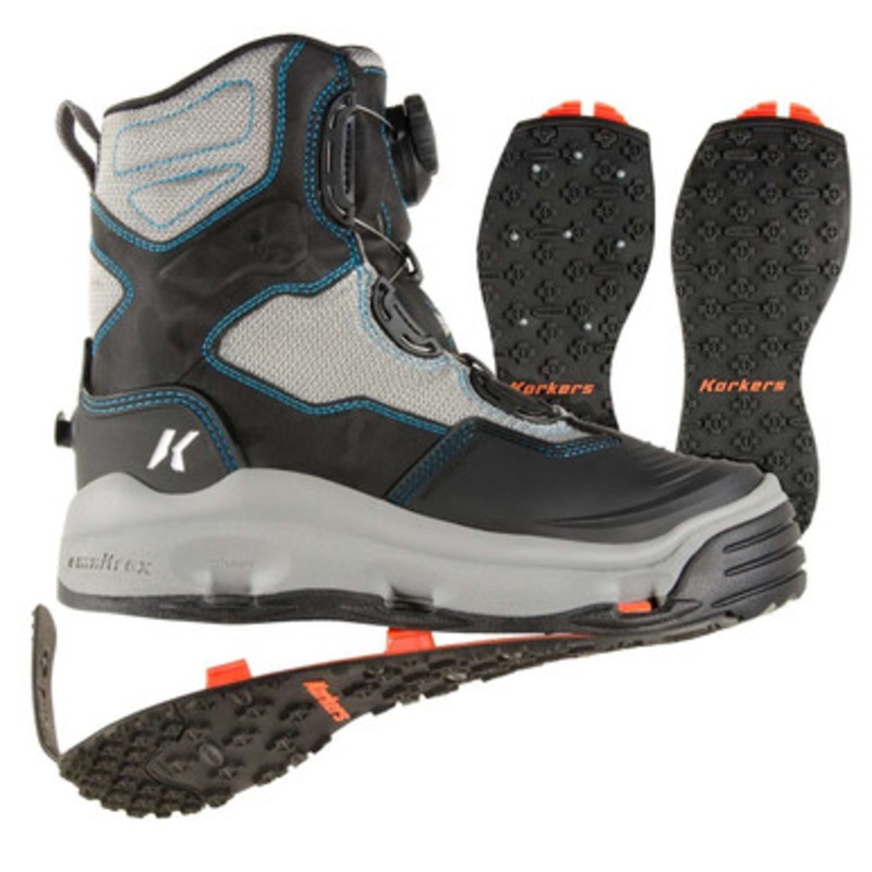 Korkers Women’s Darkhorse BOA Wading Boot – KO & Studded KO Soles – 10
