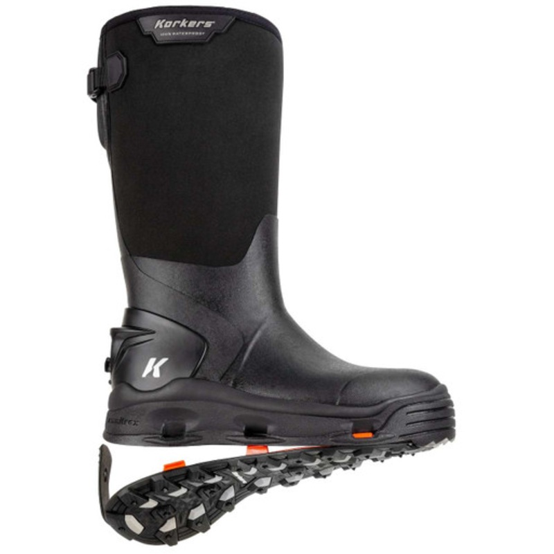 Korkers Neo Storm Boot – Black – All Terrain Sole – 8