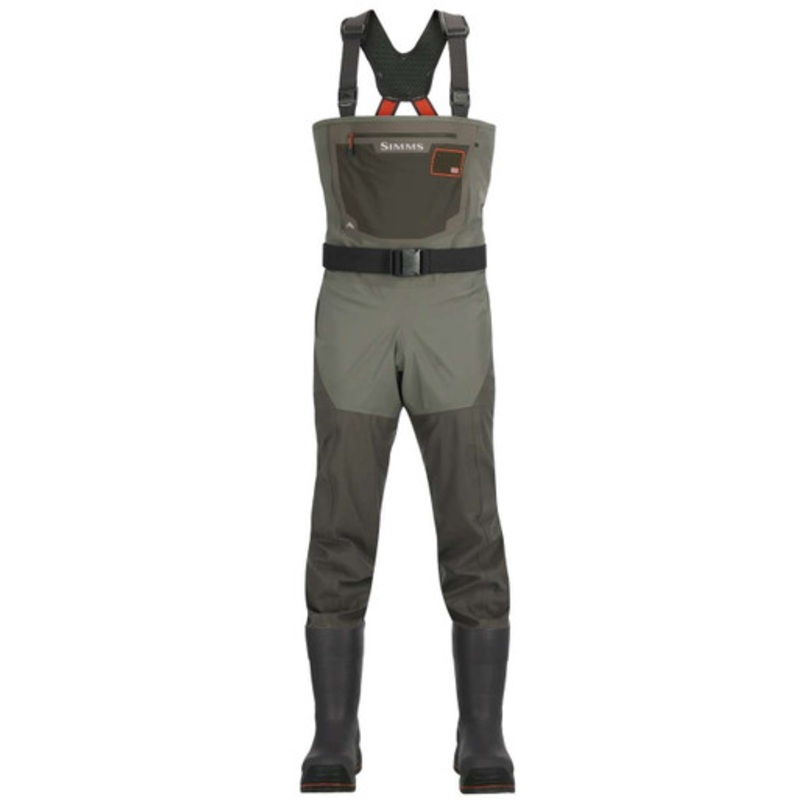 Simms Men’s G3 Guide Bootfoot Vibram Sole Waders – Gunmetal – S08
