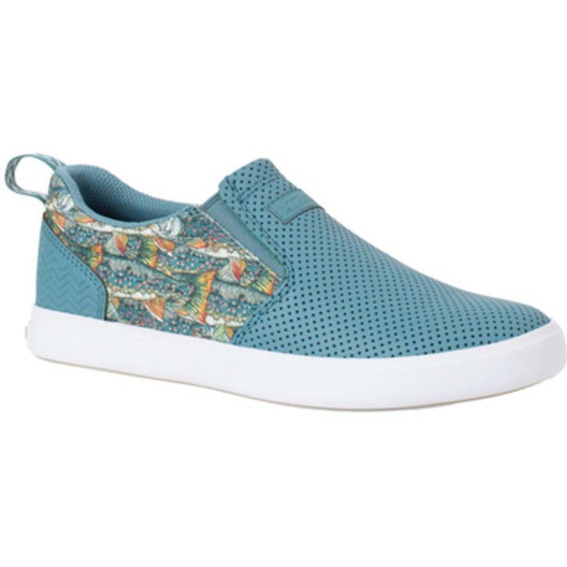 Xtratuf Women’s FisheWear Leather Sharkbyte Deck Shoe – Blue – 8.5