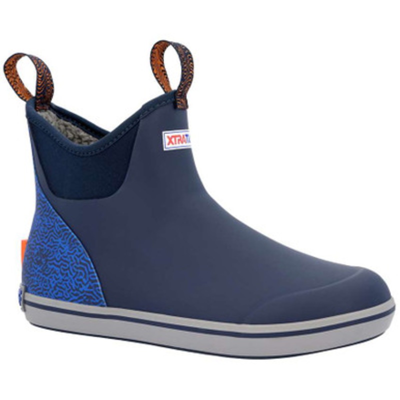 Xtratuf Mens Trolling Pack Ankle Deck Boots – Blue – 7