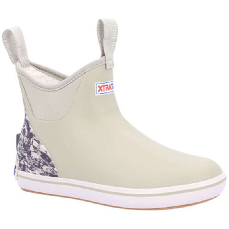 Xtratuf Womens Trolling Pack Ankle Deck Boots – Stone Gray – 7