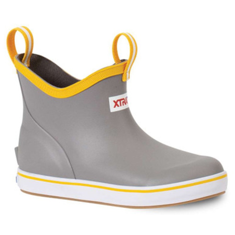Xtratuf Kid’s Ankle Deck Boot – Gray/Yellow – C7.0