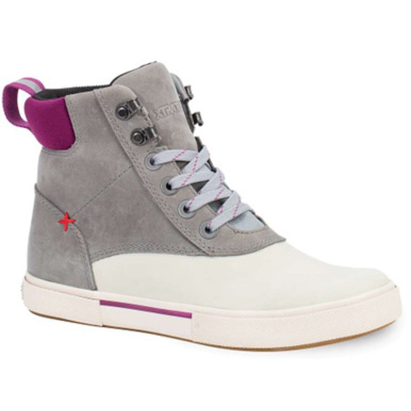 Xtratuf Women’s Leather Ankle Deck Boot Lace – Dolphin/Magenta Purple – 5.5